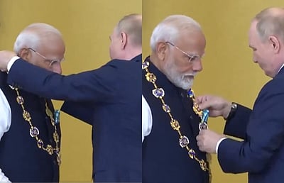 மோடிக்கு ரஷிய நாட்டின் உயரிய விருது!